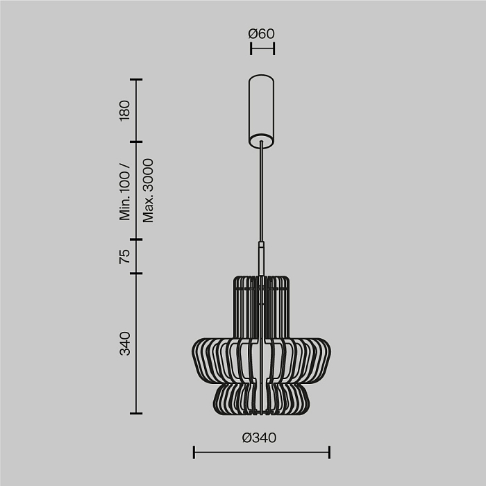 Maytoni MOD465PL-L12BK3